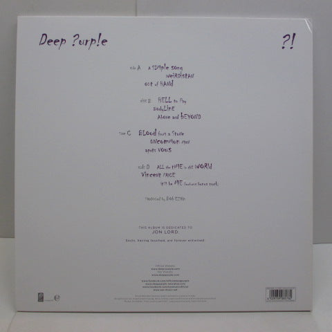 DEEP PURPLE (ディープ・パープル) - Deep Purp!e ‎– Now What ?! (GERMAN:2013 LTD Press)