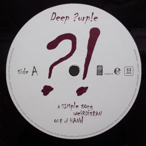 DEEP PURPLE (ディープ・パープル) - Deep Purp!e ‎– Now What ?! (GERMAN:2013 LTD Press)