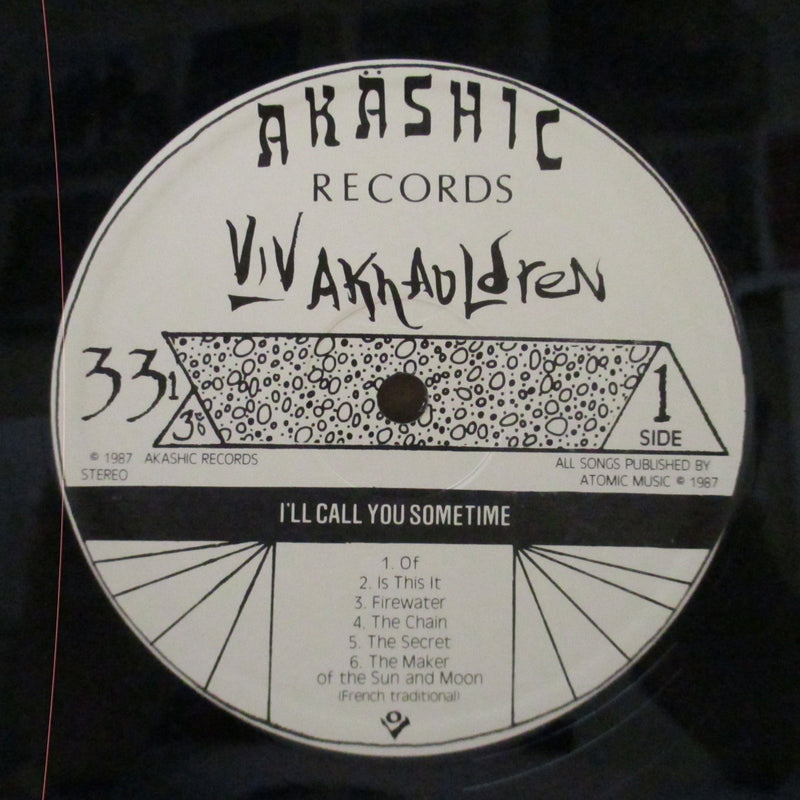 VIV AKAULDREN - I'll Call You Sometime (US Orig.LP+Promo 7")
