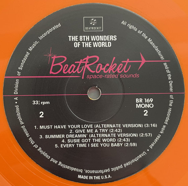 8th WONDERS OF THE WORLD (エイス・ワンダーズ・オブ・ザ・ワールド)  - S.T. (US 限定「オレンジVINYL」モノラル LP/New)
