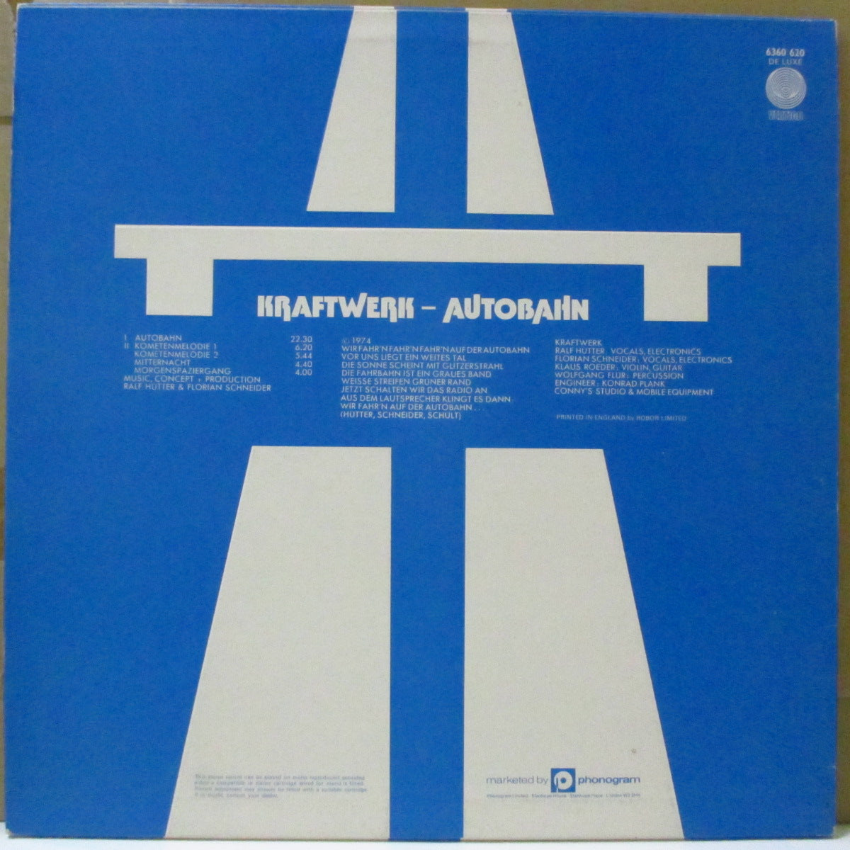 KRAFTWERK (クラフトワーク)  - Autobahn (UK オリジナル LP/エンボスジャケ)