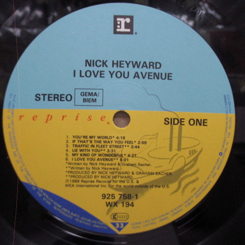 NICK HEYWARD-I Love You Avenue (UK-EU Orig.LP)