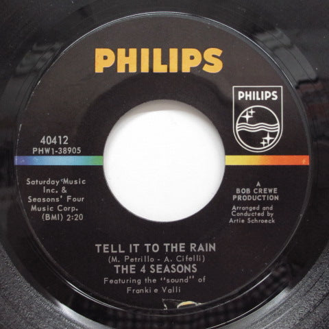 FOUR SEASONS - Tell It To The Rain (US Orig.7"+PS)