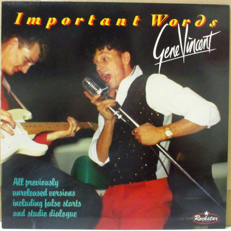 GENE VINCENT (ジーン・ヴィンセント)  - Important Words (UK Orig.LP)