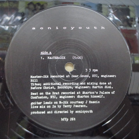 SONIC YOUTH-Master = Dik (UK Orig.12 "-EP)