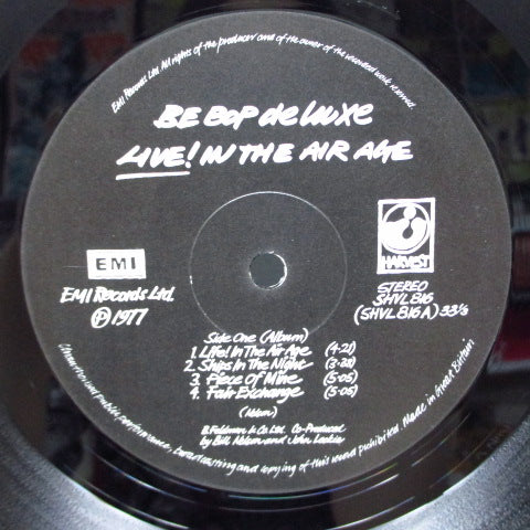 BE BOP DELUXE (ビー・バップ・デラックス) - Live ! In The Air Age (UK Orig.LP+3-Tracks 7"EP)