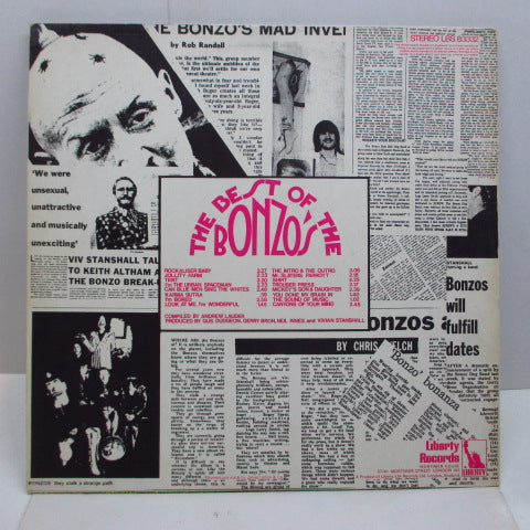BONZO DOG BAND - Best Of The Bonzo's (UK Early 70's Press)