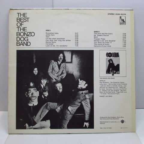 BONZO DOG BAND (ボンゾ・ドッグ・バンド) - The Best Of The Bonzo Dog Band (Dutch オリジナル LP/CS)
