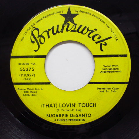 SUGAR PIE DESANTO (シュガー・パイ・デサント)  - (That) Lovin Touch (Promo)