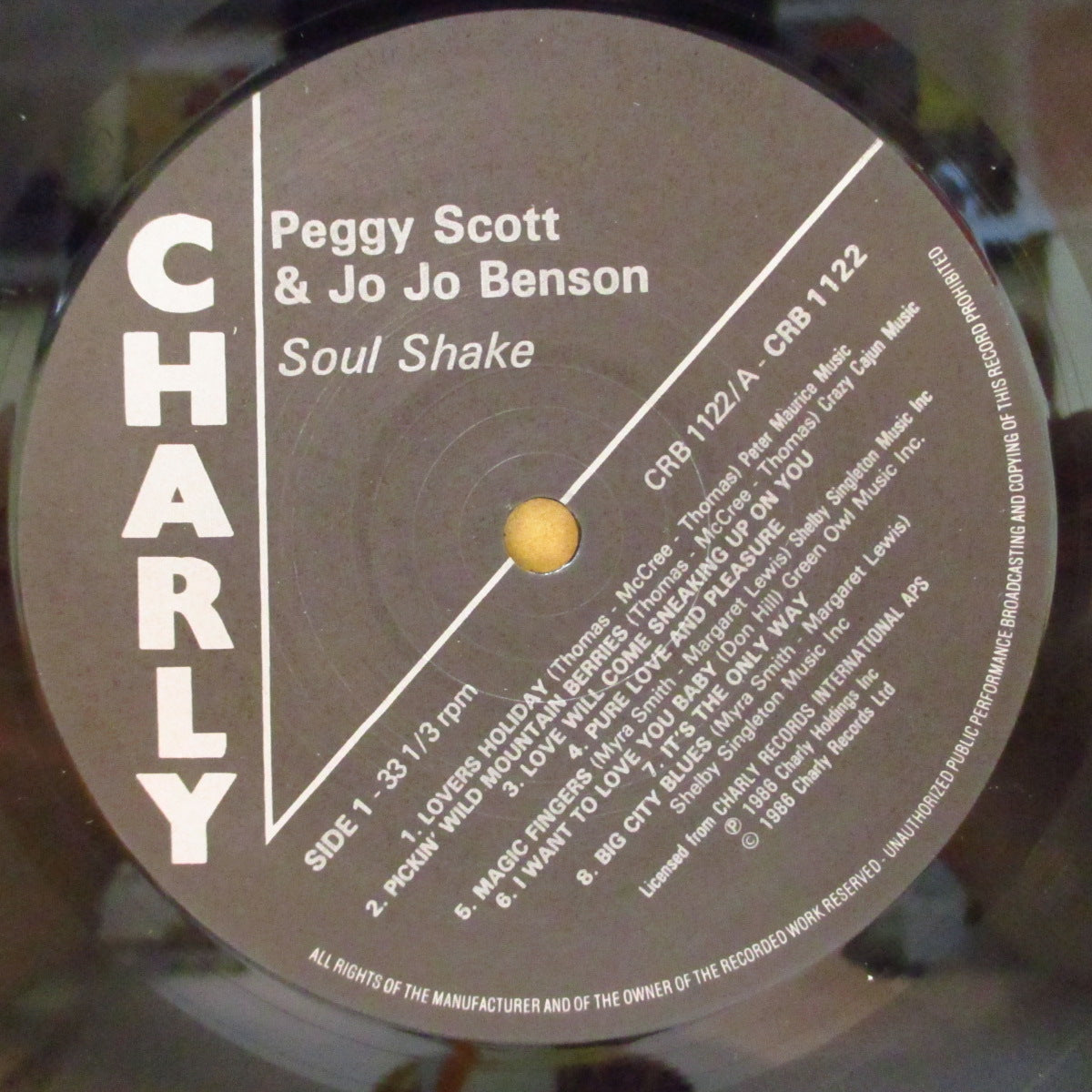 PEGGY SCOTT ＆ JO JO BENSON (ペギー・スコット＆ジョ・ジョ・ベンソン)  - Soulshake (UK Orig.LP/CRB-1122)