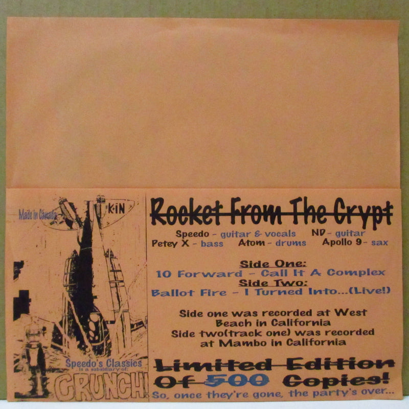 ROCKET FROM THE CRYPT (ロケット・フロム・ザ・クリプト)  - Rocket Queen (Canada Unofficial.7"/Orange PS)