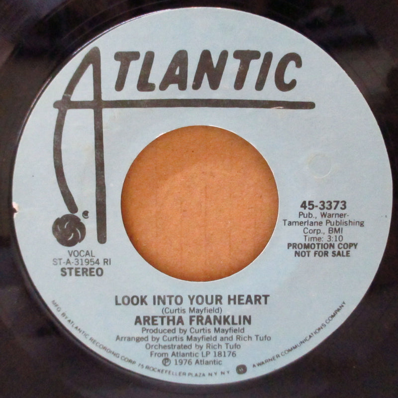 ARETHA FRANKLIN (アレサ・フランクリン)  - Look Into Your Heart (US Promo Mono & Stereo 7"+CS)