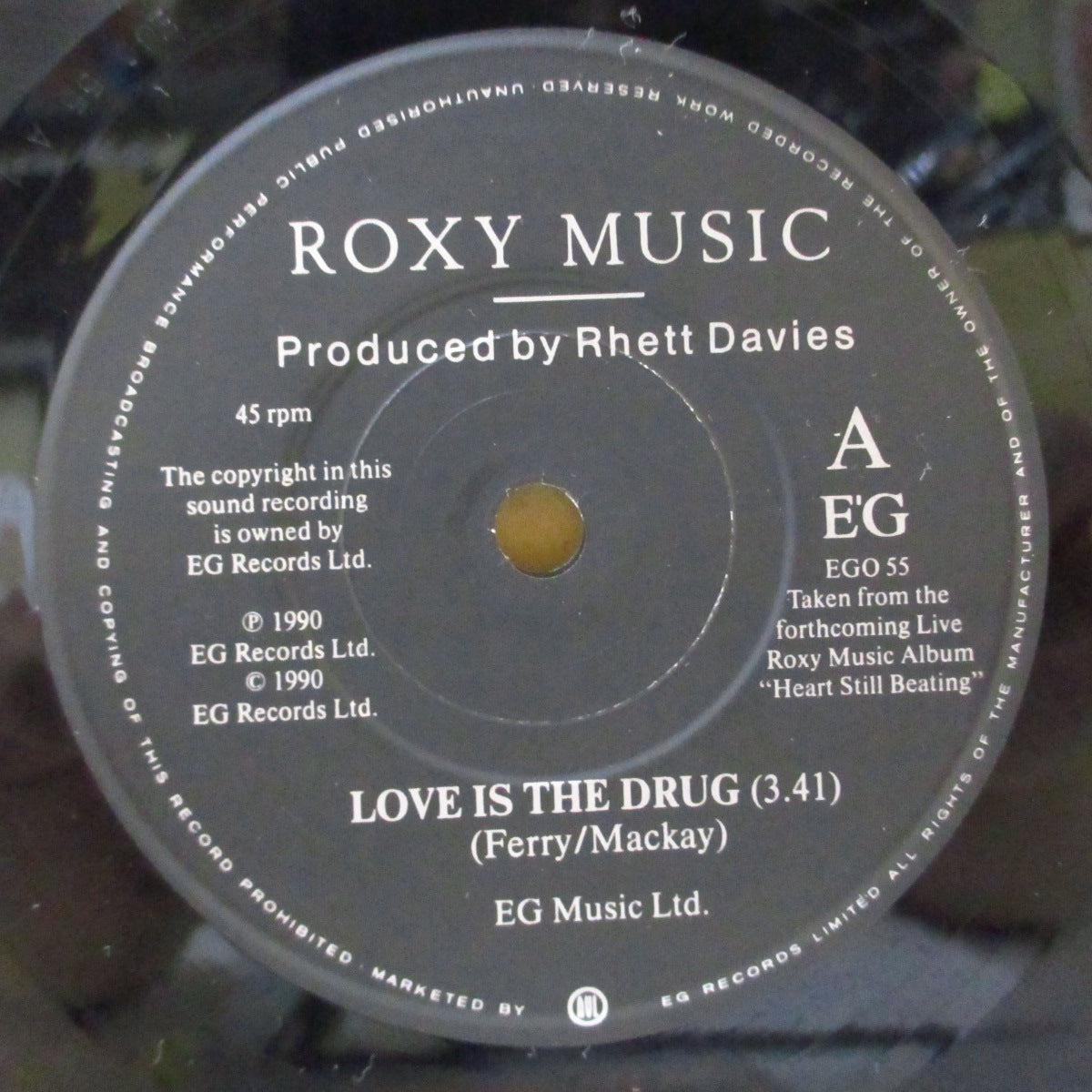 ROXY MUSIC (ロキシー・ミュージック)  - Love Is The Drug (UK-EU オリジナル 7"+光沢固紙ジャケ)