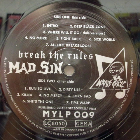 MAD SIN - Break The Rules (German Orig.LP)