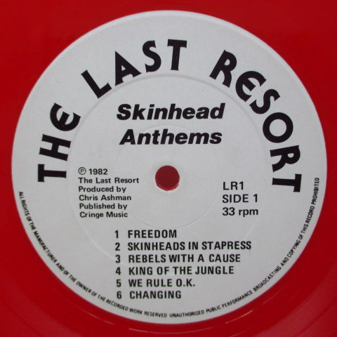 LAST RESORT, THE - A Way Of Life Skinhead Anthems (UK Ltd.Red Vinyl LP)