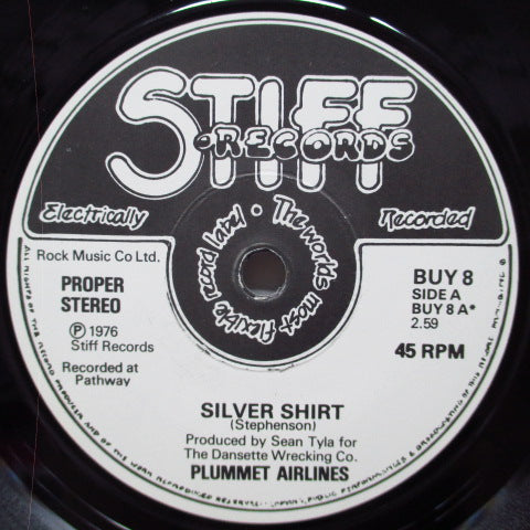 PLUMMET AIRLINE - Silver Shirt (UK 2nd Press 7")