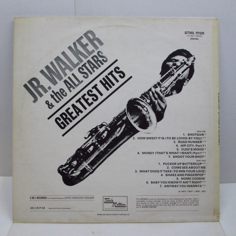 JR.WALKER & THE ALL STARS (ジュニア・ウォーカー)  - Greatest Hits (UK Orig.Stereo LP/No Flipback CS)