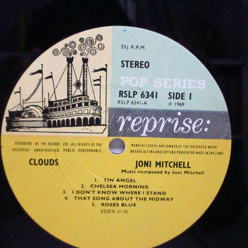 JONI MITCHELL (ジョニ・ミッチェル)  - Clouds (UK オリジナル「3色ラベ」LP+インサート/ざら紙ジャケ)