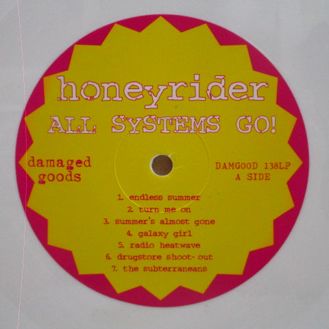 HONEYRIDER-All Systems Go! (UK Ltd.White Vinyl LP)