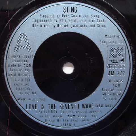 STING - Love Is The Seventh Wave (UK Orig.7"+PS/Silver)