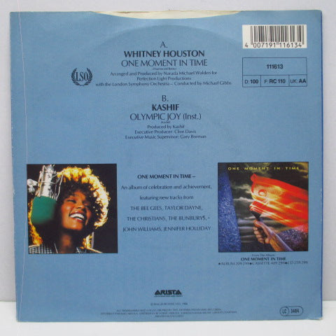 WHITNEY HOUSTON - One Moment In Time (EU Orig.7"+聖火灯PS)