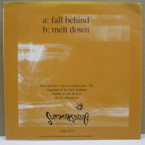 AFTERGLOW - Fall Behind (OZ Orig. 7")