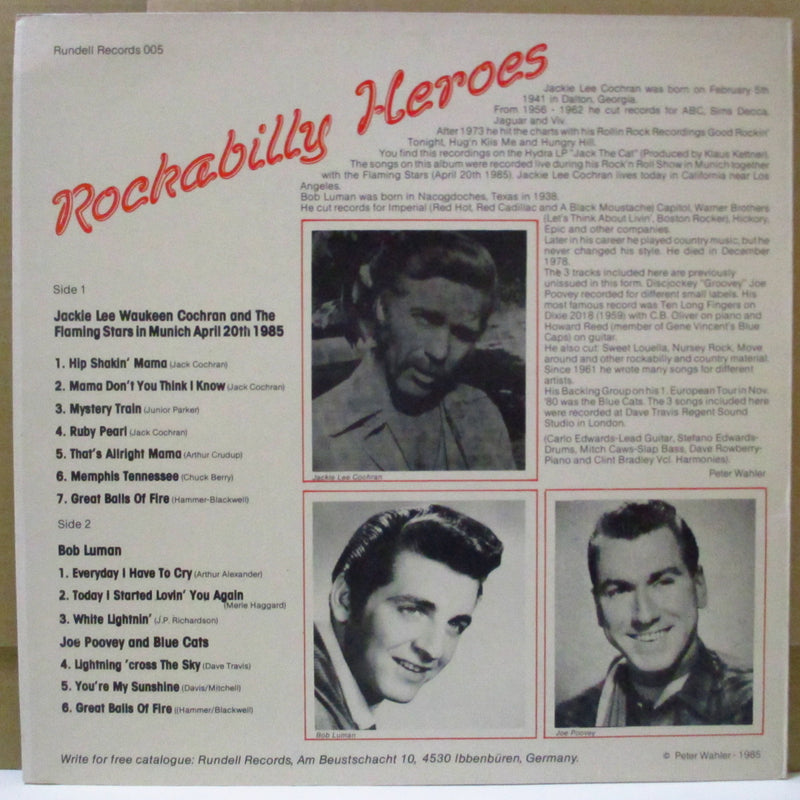 V.A. - Rockabilly Heroes (German Orig.LP)