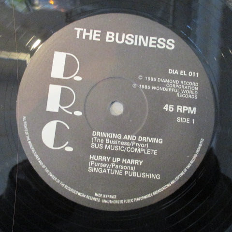 BUSINESS, THE (ザ・ビジネス) - Drinkin' And Drivin' (UK オリジナル 12"/CS)