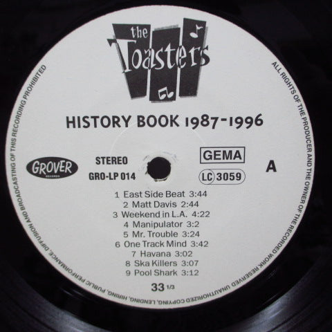 TOASTERS, THE (ザ ・トースターズ)  - History Book 1987-1996 (German オリジナル LP)