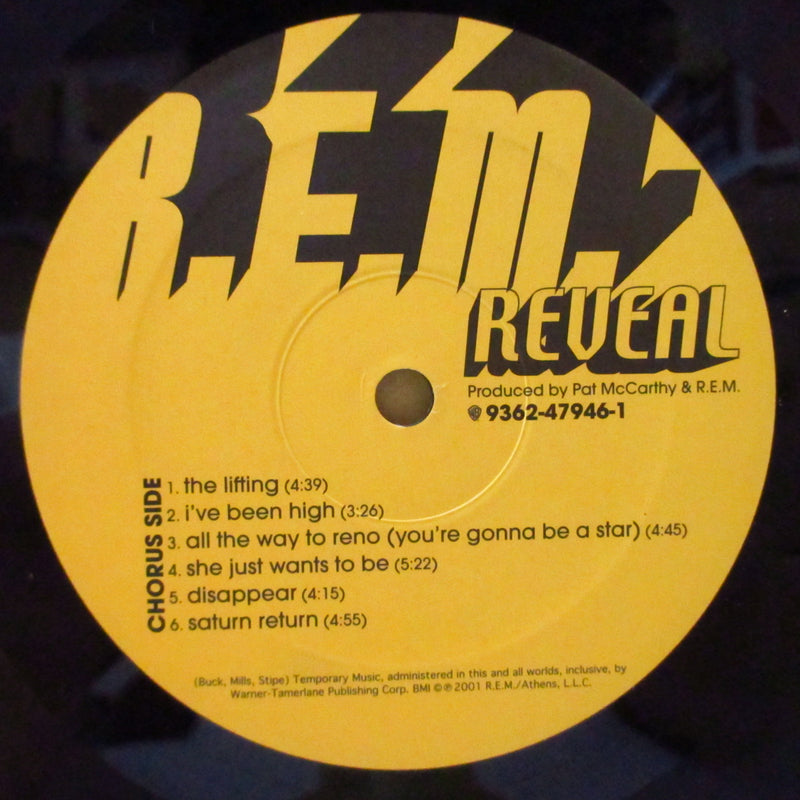 R.E.M. (アール・イー・エム)  - Reveal (EU オリジナル LP+インサート)