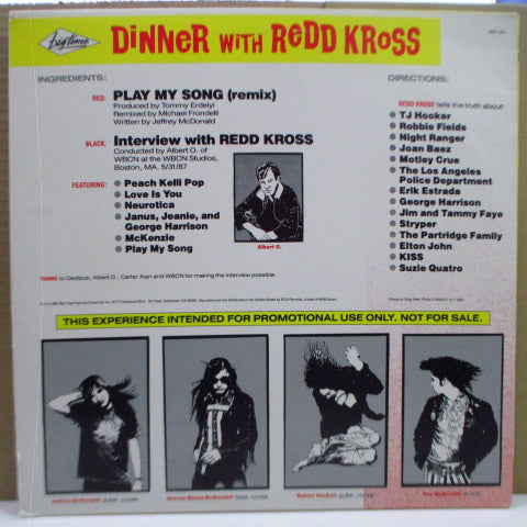 REDD KROSS-Dinner With Redd Kross (US Promo.Red Vinyl 12 "+ LP)
