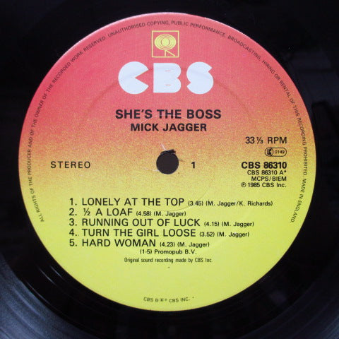 MICK JAGGER - She's The Boss (UK Orig.LP)