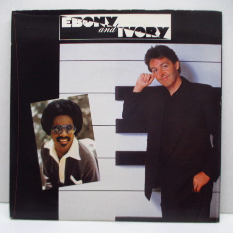 PAUL McCARTNEY / STEVIE WONDER - Ebony & Ivory (UK Orig.7"+Glossy PS)