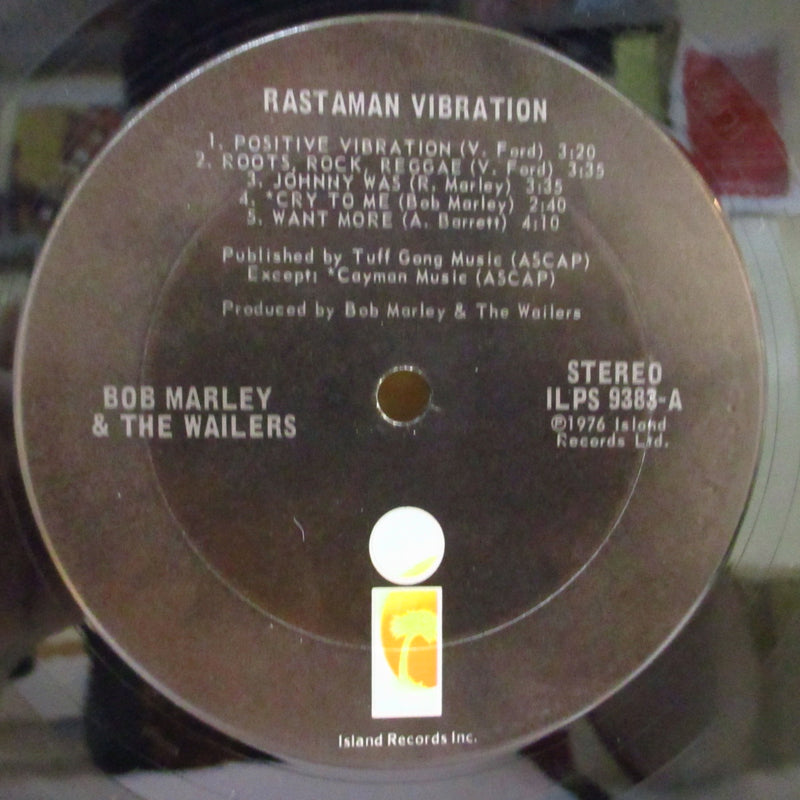BOB MARLEY & THE WAILERS (ボブ・マーリー&ザ・ウェイラーズ)  - Rastaman Vibration (US オリジナル LP/ざら紙見開きジャケ) 