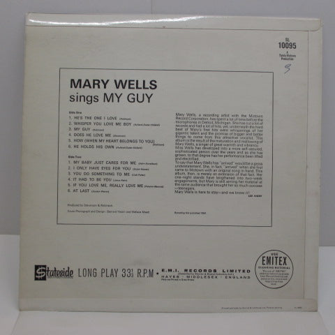 MARY WELLS - Mary Wells Sings My Guy (UK:Orig. MONO/CS!)