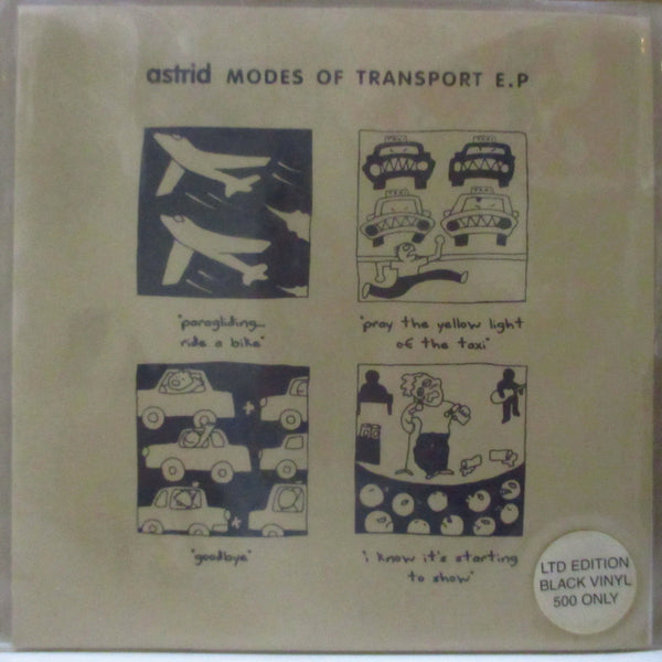 ASTRID (アストリッド)  - Modes Of Transport EP (UK 500 Limited 7"-EP+Stickered PVC)