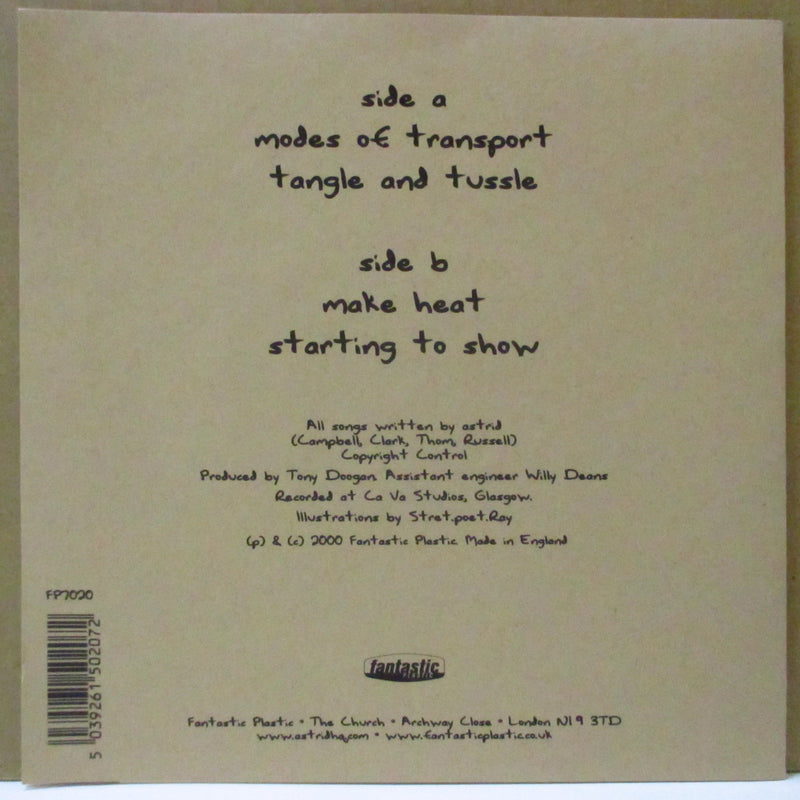 ASTRID (アストリッド)  - Modes Of Transport EP (UK 500 Limited 7"-EP+Stickered PVC)