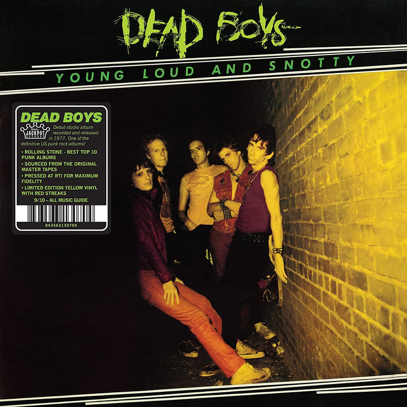 DEAD BOYS (デッド・ボーイズ) - Young Loud And Snotty (US 限定再発イエロー&レッド・マーブルヴァイナル LP/ New)