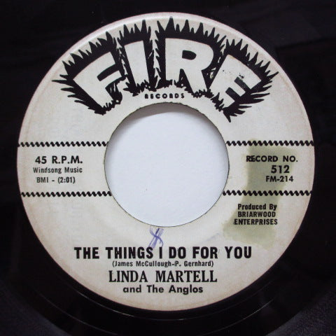 LINDA MARTELL & THE ANGLOS - The Things I Do For You (Promo)