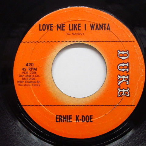 ERNIE K-DOE - Love Me Like I Wanta (Orig.)