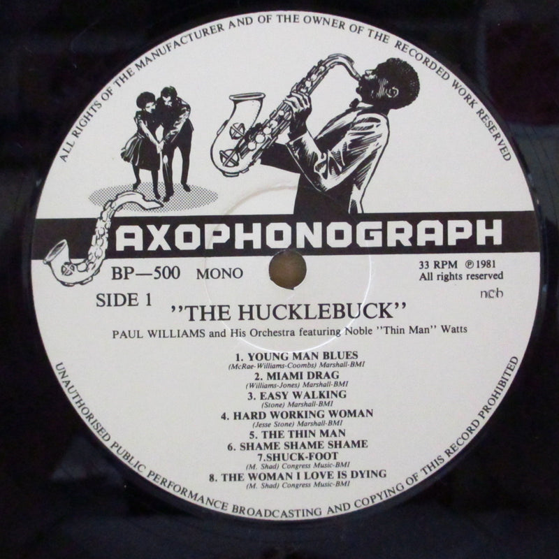 PAUL WILLIAMS & His Hucklebuckers (ポール・ウイリアムス)  - The Hucklebuck (Sweden Orig.Mono LP)