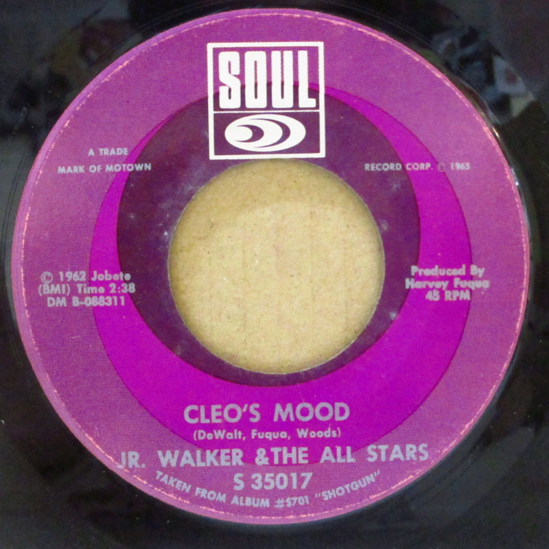 JR.WALKER & ALL STARS (ジュニア・ウォーカー)  - Cleo's Mood (US '65 Reissue White Box Logo 7"+CS)