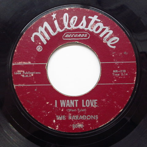 PARADONS - I Want Love (2nd Press)