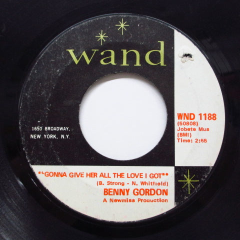 BENNY GORDON (ベニー・ゴードン)  - Turn On Your Love Light