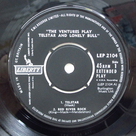 VENTURES (ベンチャーズ) - Play Telstar & The Lonely Bull (UK Orig.EP)