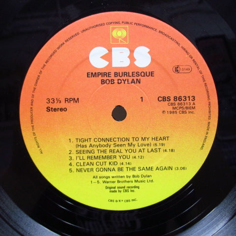 BOB DYLAN - Empire Burlesque (UK Orig.LP)