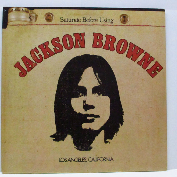 JACKSON BROWNE (ジャクソン・ブラウン)  - Jackson Browne (A.K.A. Saturate Before Using) (UK 70's 再発 LP+上開きマットCVR/K 53022）