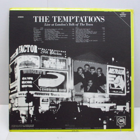 TEMPTATIONS  (テンプテーションズ) - Live At London's Talk Of The Town (US オリジナル・ステレオ LP)