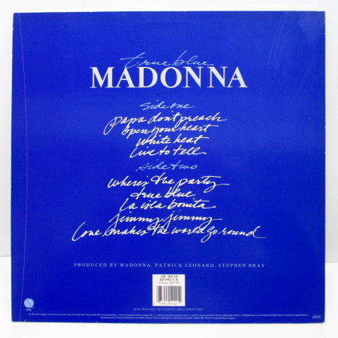 MADONNA - True Blue (UK/EU Orig.LP+Inner,Poster)