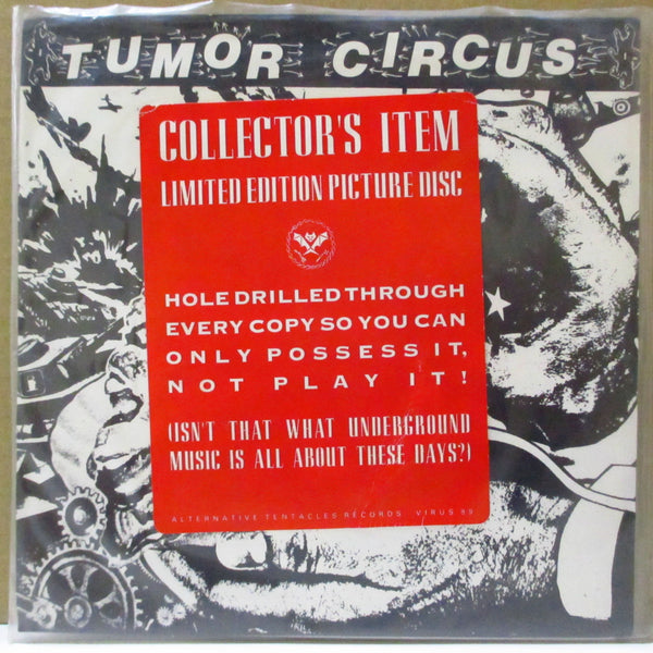 TUMOR CIRCUS (トゥーモア・サーカス)  - Take Me Back Or I'll Drown Our Dog (US Limited Hole Drilled Art Picture 7"+Sticekred PVC)